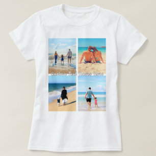 Your Photo Collage T-Shirt with Custom Text