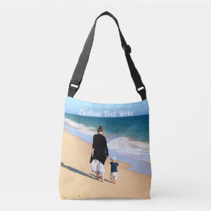 Your Photo Crossbody Bag with Custom Text