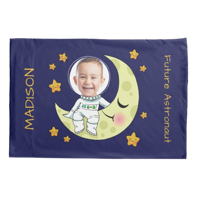 YOUR PHOTO custom Astronaut pillowcases (Back)