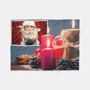 YOUR PHOTO custom Christmas fleece blanket