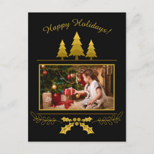 YOUR PHOTO custom Christmas postcard