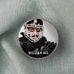 Your Photo Custom Football or Your Sport Round But 7.5 Cm Round Badge<br><div class="desc">Your Photo Custom Football or Your Sport Round Button</div>