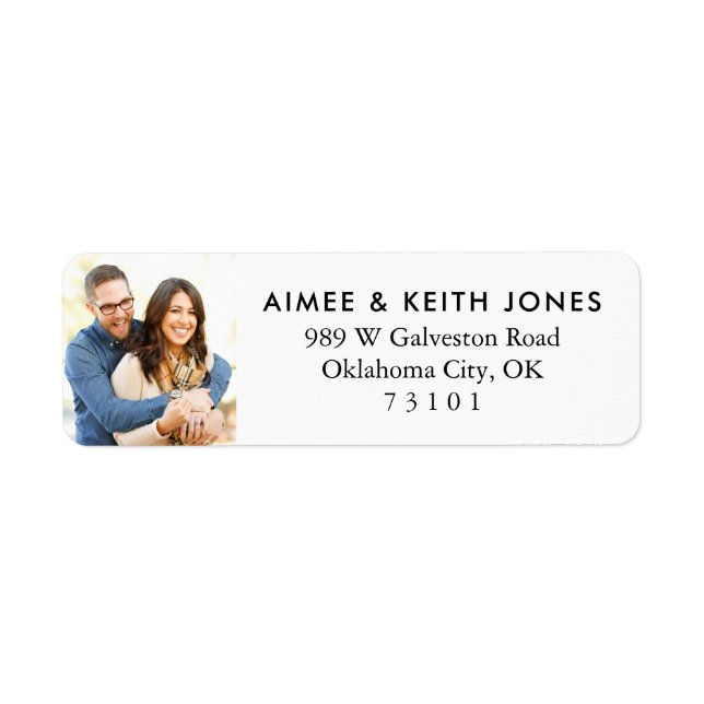 Your Photo Custom Return Address Label (Front)