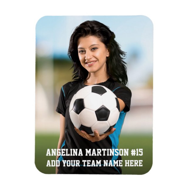 Your Photo Custom Soccer or Your Sport Magnet (Vertical)