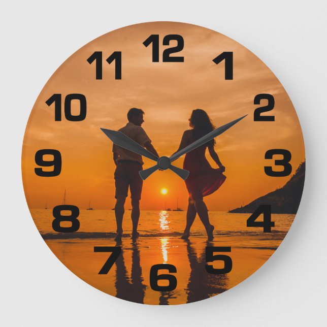 YOUR PHOTO custom wall clock (Front)