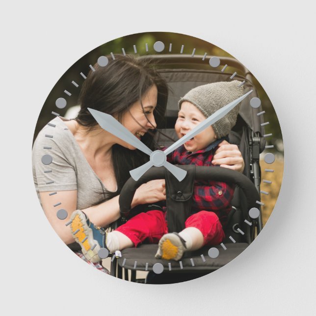 YOUR PHOTO custom wall clock (Front)