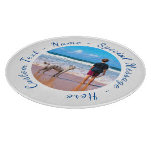 Your Photo Cutting Board Gift with Text