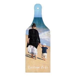 Your Photo Cutting Board with Custom Text Name