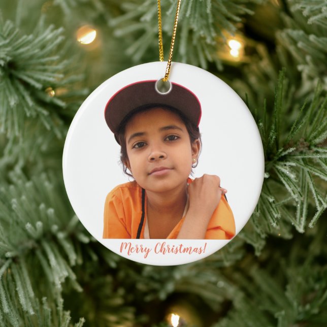 Your Photo Design Your Own Ceramic Ornament (Tree)