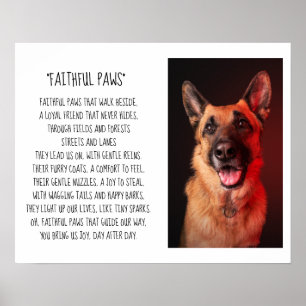 Your Photo Dog Poem Poster