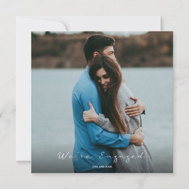 Your photo engagement announcement party invite (Front)