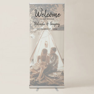 Your Photo Faded Wedding Welcome Sign