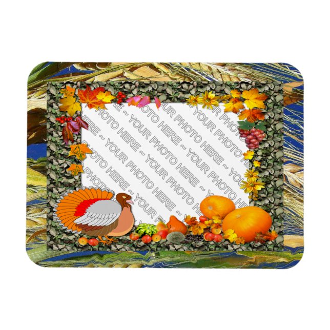 Your Photo ~ Fall Turkey Magnet (Horizontal)