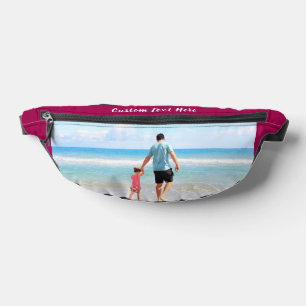Your Photo Fanny Pack with Custom Text and Colours