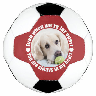 YOUR PHOTO Far Apart Love custom soccer ball