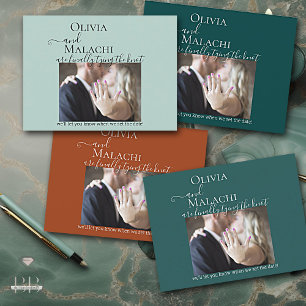 Your Photo Finally Tying the Knot Engagement Announcement Postcard