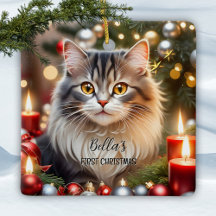 Your Photo First Christmas Cat