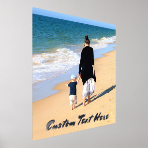 Your Photo Foil Prints Poster with Custom Text