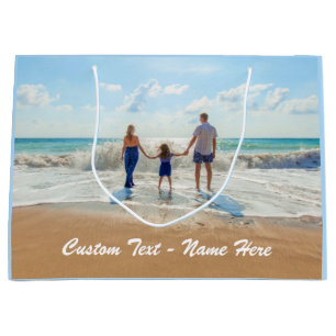 Your Photo Gift Bag with Cystom Text Name