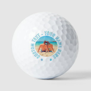 Your Photo Golf Balls Gift with Custom Text
