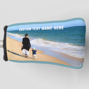 Your Photo Golf Head Cover with Custom Text