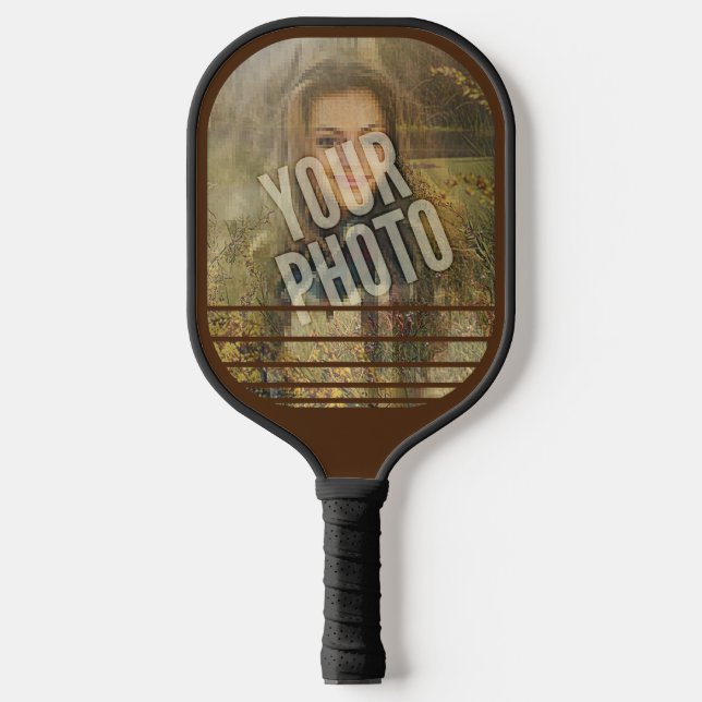 Your Photo Gradated Stripes Pickleball Paddle (Front)