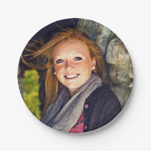 Your Photo Graduation, Family, Baby, Pet etc Paper Plate