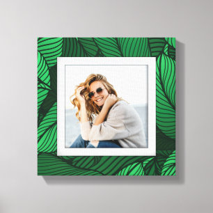 Your Photo Greenery Canvas Print