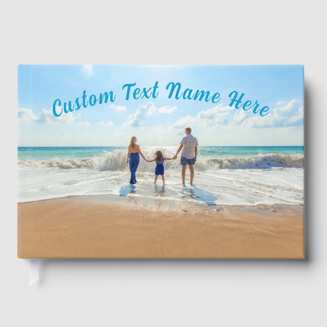 Your Photo Guest Book with Custom Text (Front)