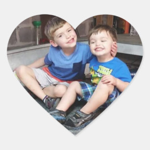 Your photo heart stickers