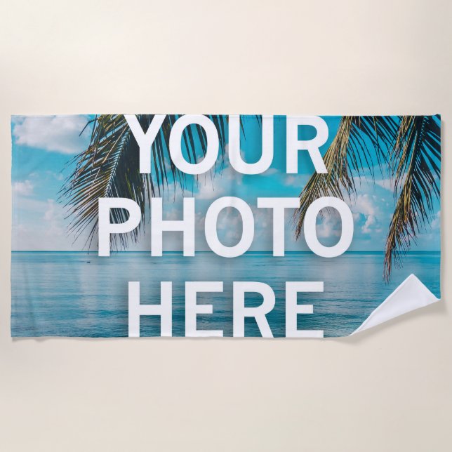 Your Photo Here Beach Towel (Front)