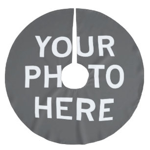 Your Photo Here Brushed Polyester Tree Skirt
