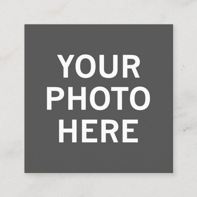 Your Photo Here Calling Card (Front)