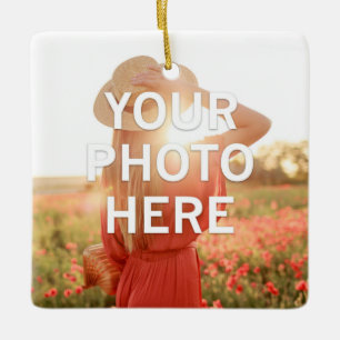 Your Photo Here Ceramic Ornament