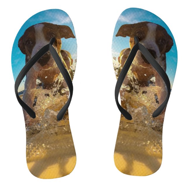 Your Photo Here - Custom Pet Photo Flip Flops (Footbed)
