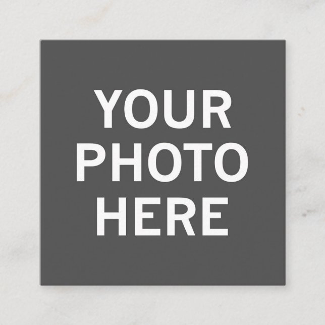 Your Photo Here Enclosure Card (Front)