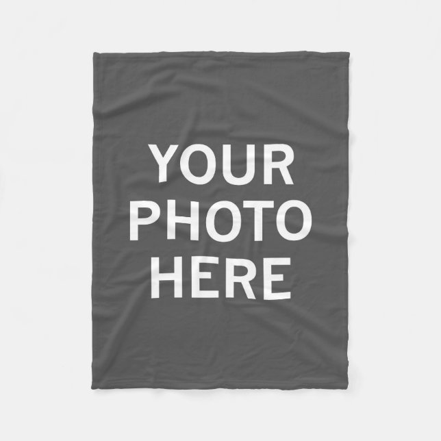 Your Photo Here Fleece Blanket (Front)