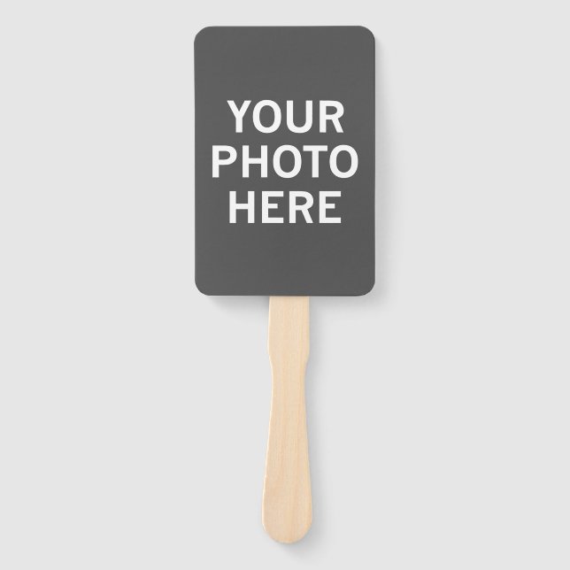 Your Photo Here Hand Fan (Front)