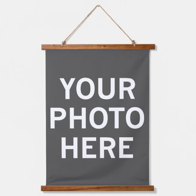 Your Photo Here Hanging Tapestry (Front)