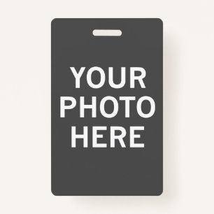 Your Photo Here ID Badge