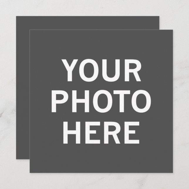 Your Photo Here Invitation (Front/Back)