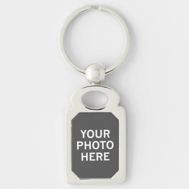 Your Photo Here Key Ring (Front)