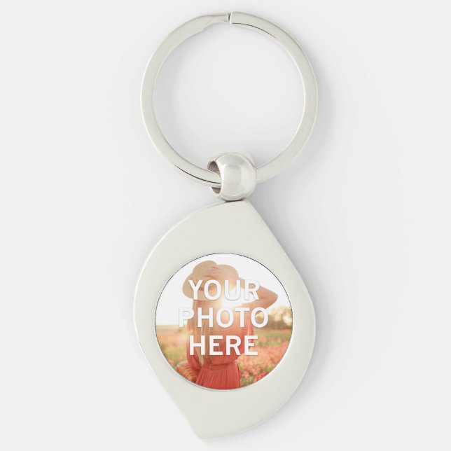 Your Photo Here Key Ring (Front)