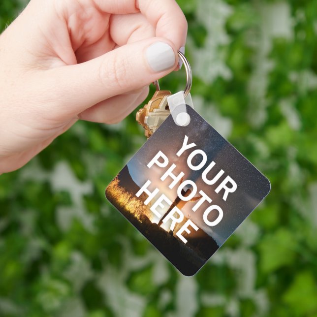 Your Photo Here Key Ring (Hand)