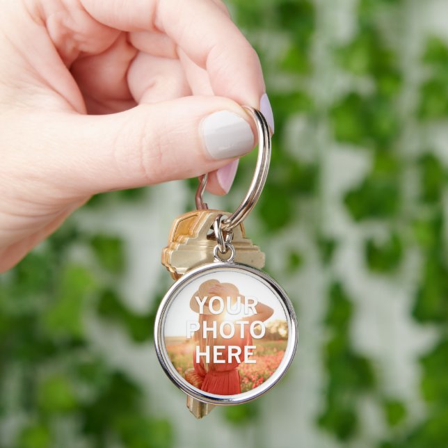 Your Photo Here Key Ring (Hand)