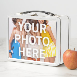 Your Photo Here Metal Lunch Box