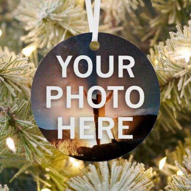 Your Photo Here Metal Tree Decoration (Insitu)