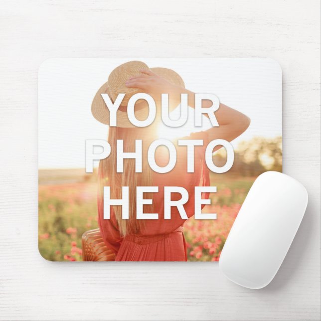 Your Photo Here Mouse Mat (With Mouse)