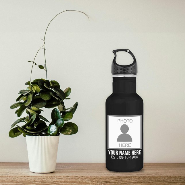 Your Photo Here Name and Age 532 Ml Water Bottle (Creator Uploaded)