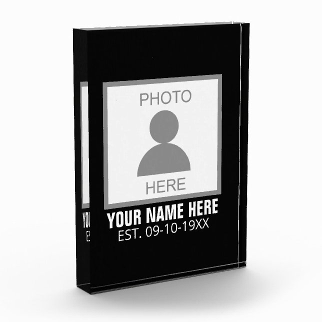 Your Photo Here Name and Age Block (Left)
